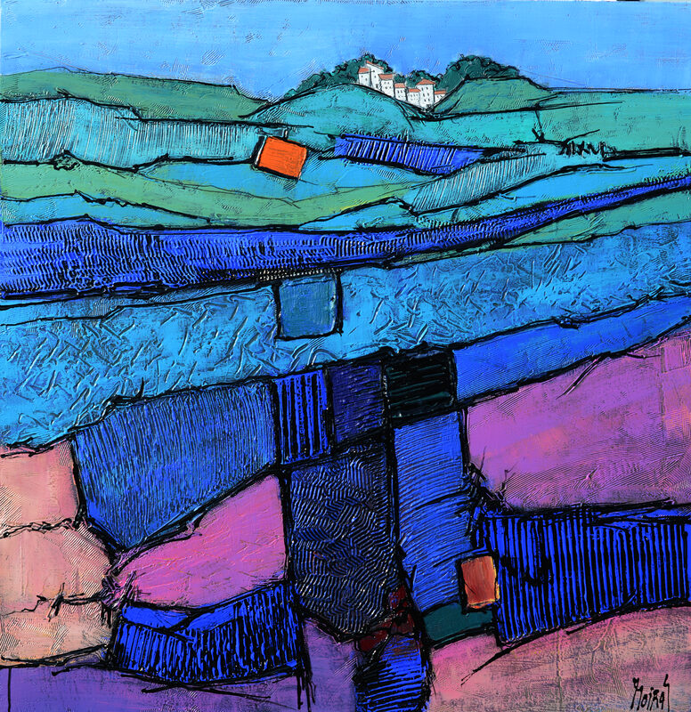 Jean Moiras — Sans titre, 110 × 110 cm